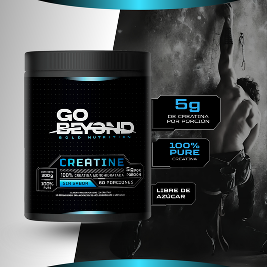 Creatina Monohidratada 100% Pura 300 g Go Beyond