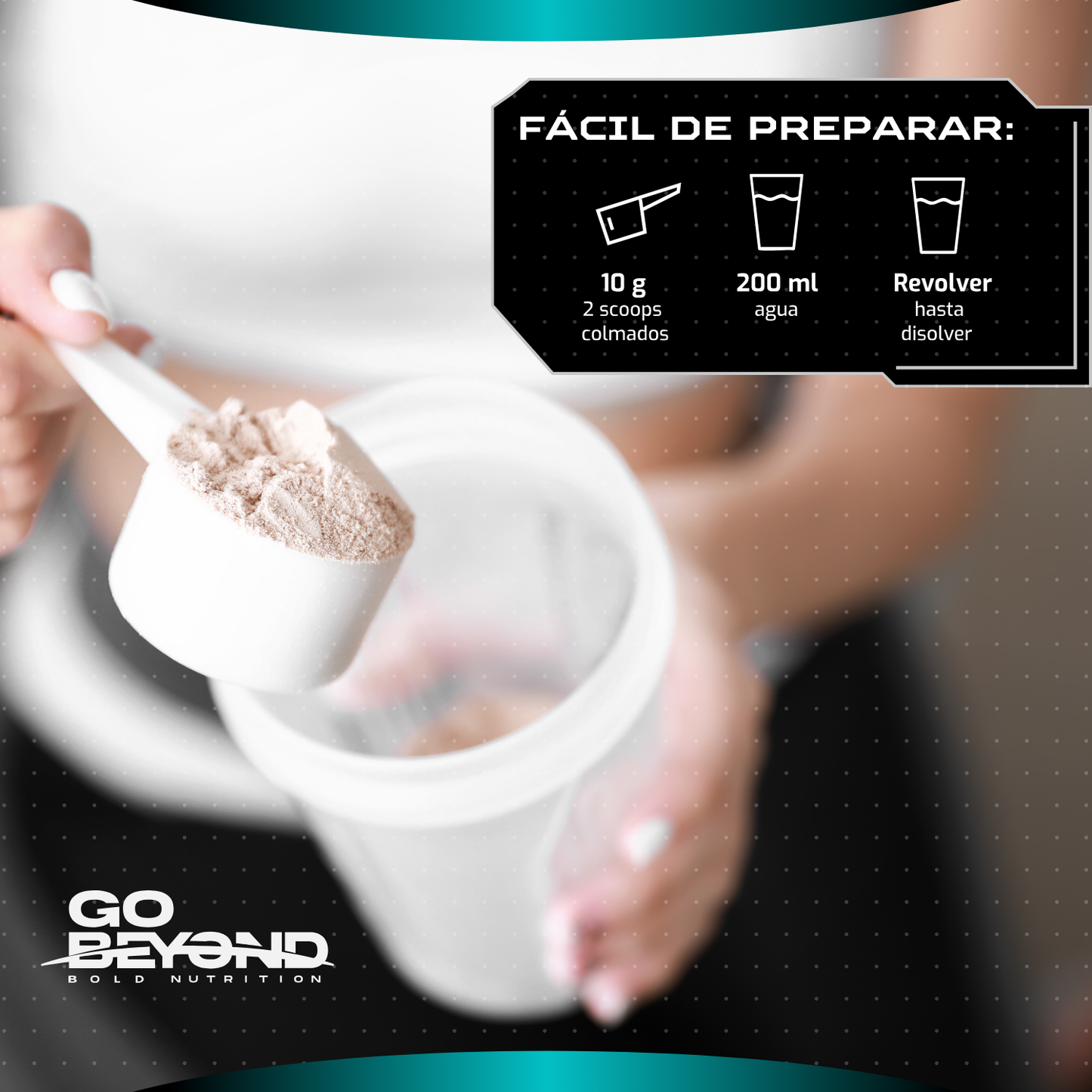 Colágeno Hidrolizado Puro 300g | Sin Sabor Go Beyond