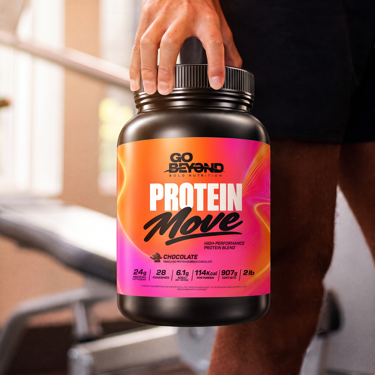 Brota - Go Beyond - Protein Move Chocolate - 907 G - En Polvo