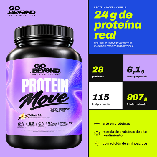 Brota - Go Beyond - Protein Move Vanilla - 907 G - En Polvo
