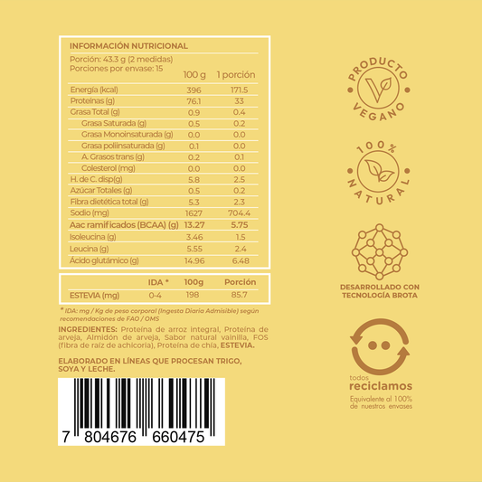 V-pro Vanilla Force protein powder