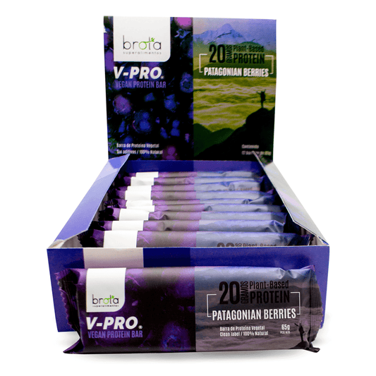 Caja de 12 barritas de proteína veganas Patagonian Berries 65 g Brota