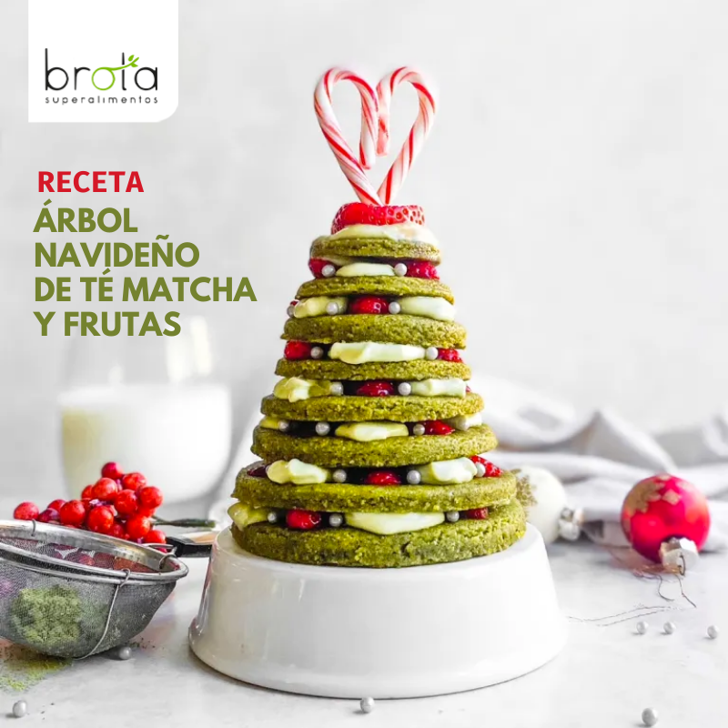 Crea tu propio arbolito comestible usando té matcha
