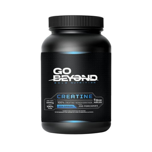 Creatina Monohidratada 1 Kg Sin Sabor – Go Beyond | 200 Servicios (5g Por Porción)