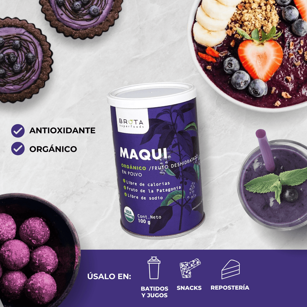 Maqui orgánico en polvo Antiox 100 g