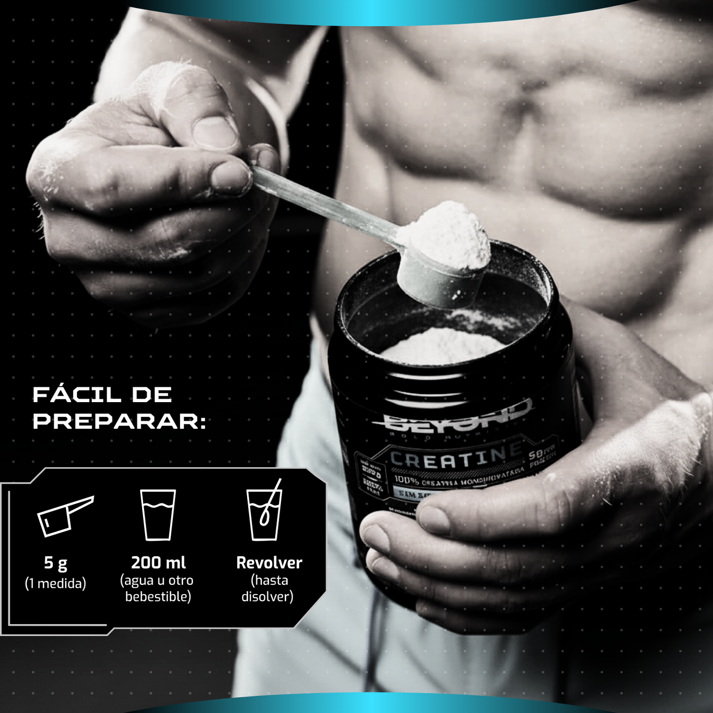 Creatina Monohidratada 100% Pura 300 g Go Beyond