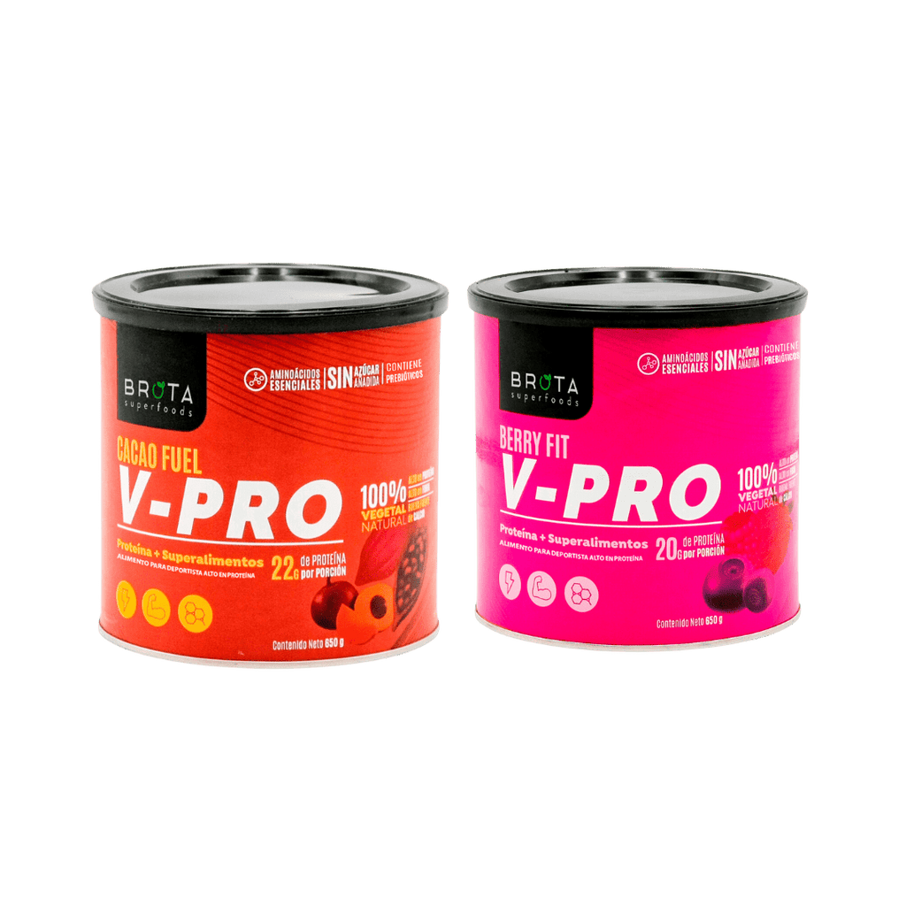2x V-pro Cacao Fuel + Berry Fit 650 g