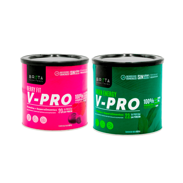 2x V-pro Berry Fit + Green Energy 650 g