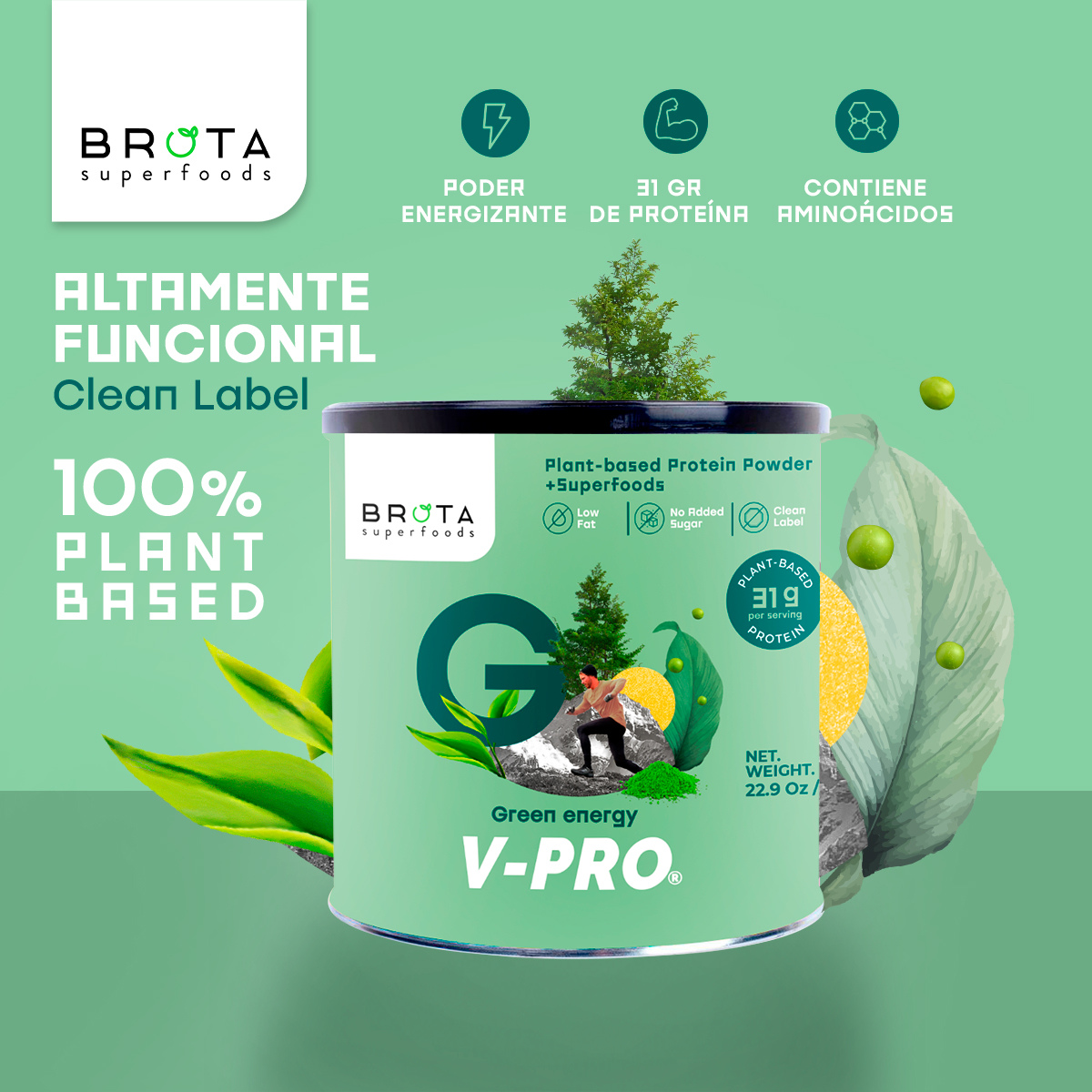 Pack 2 V-PRO 650 g Green Energy