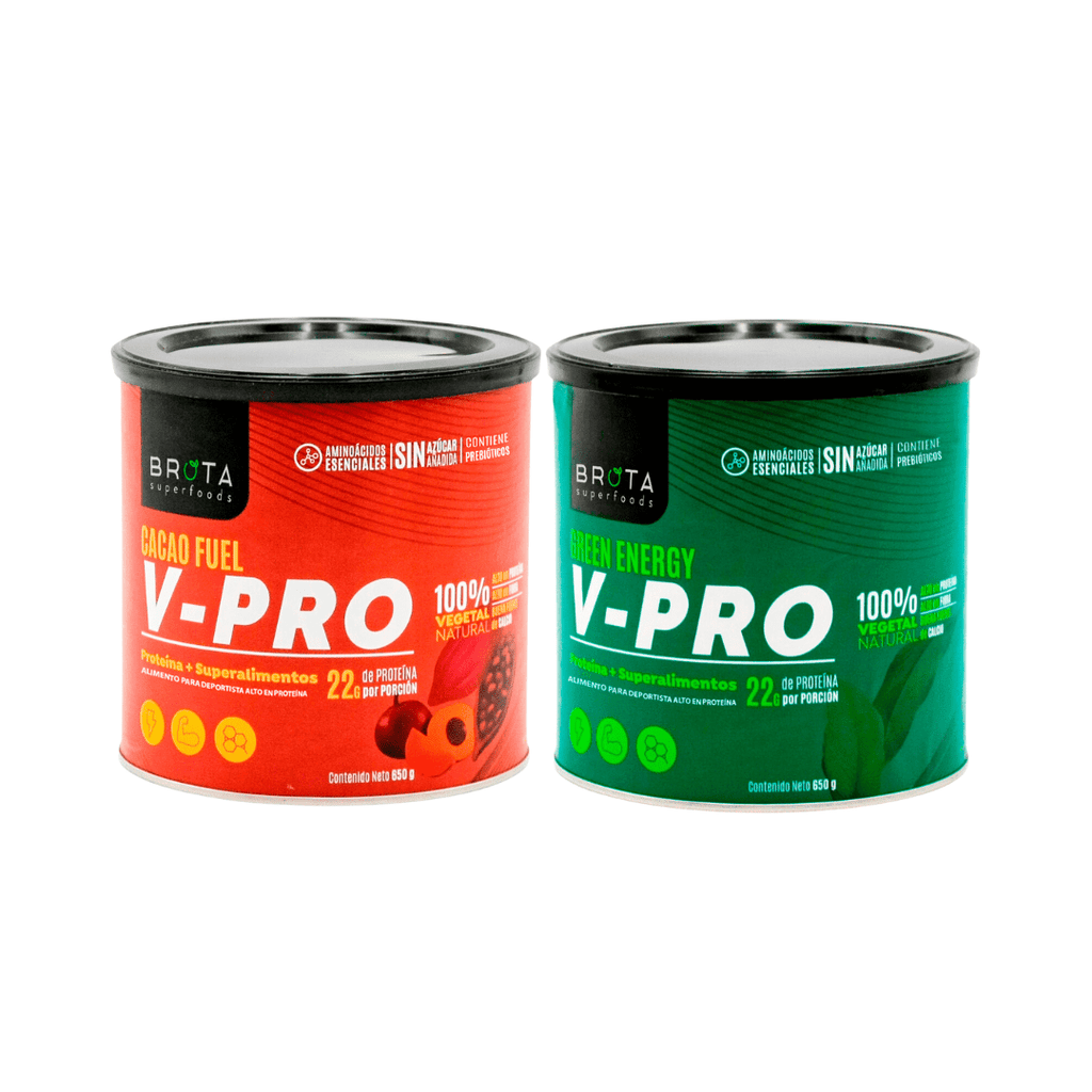Promo 2 V-PRO: Cacao Fuel + V-PRO Green