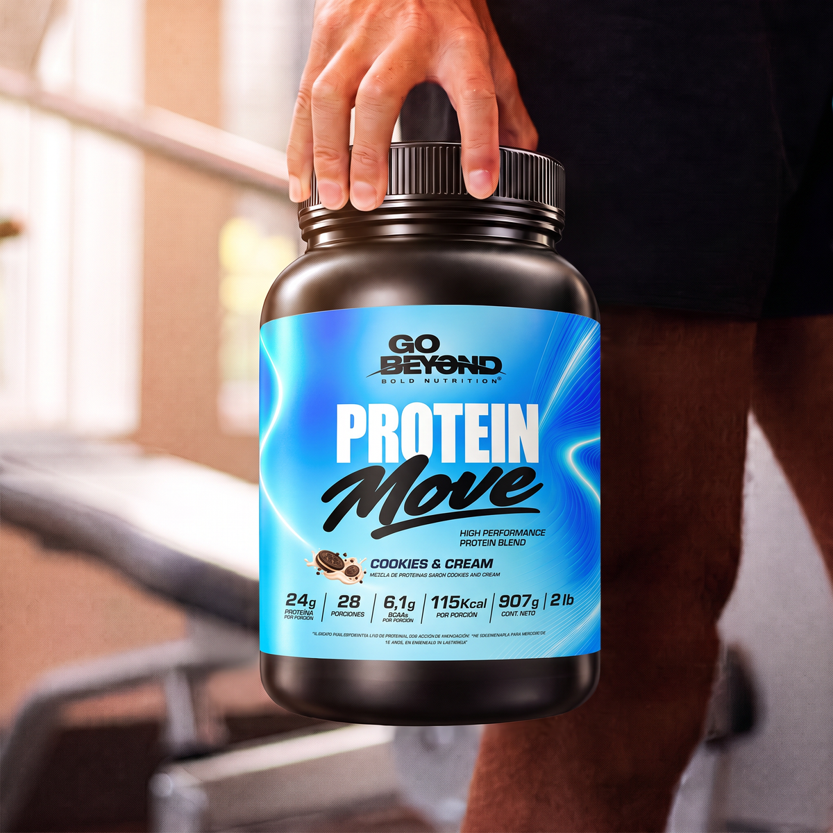 Brota - Go Beyond - Protein Move Cookies and Cream - 907 G - En Polvo