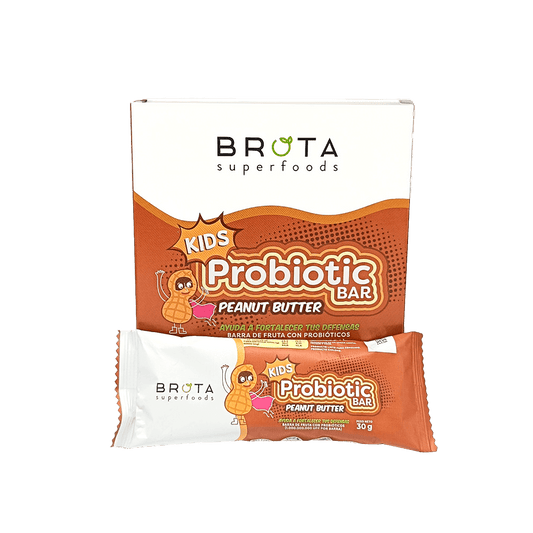Caja 5 Barritas con Probióticos Probiotic Kids Bar sabor Peanut Butter