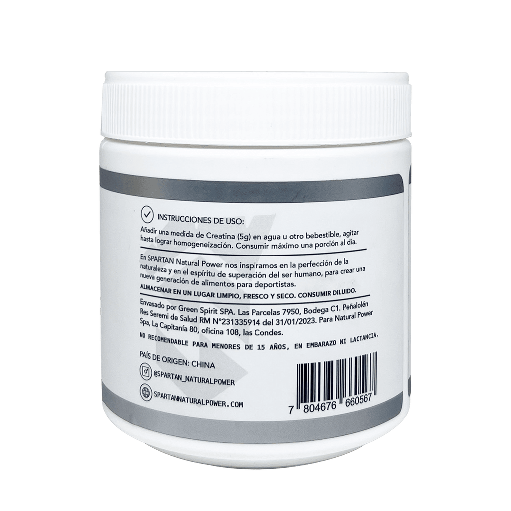 Creatina Spartan Natural Power 300 g