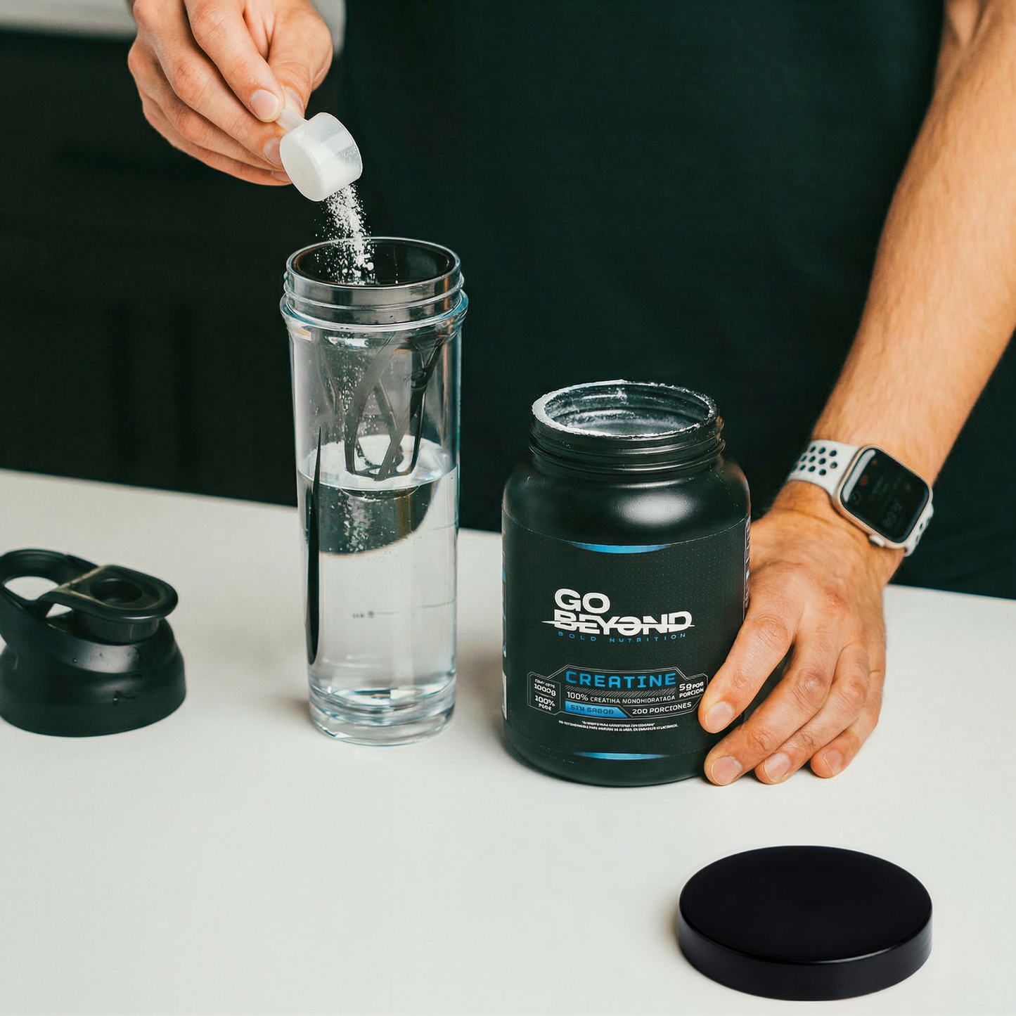 Creatina Monohidratada 1 Kg Sin Sabor – Go Beyond | 200 Servicios (5g Por Porción)