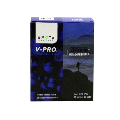 Box of 5 V-PRO Patagonian Berries bars 325g
