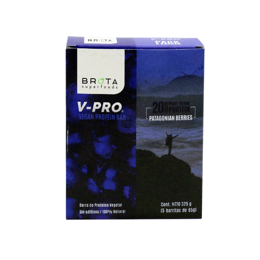 Box of 5 V-PRO Patagonian Berries bars 325g