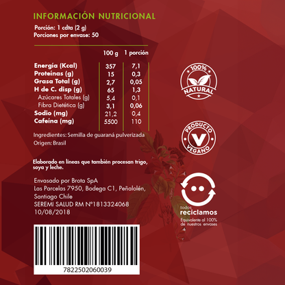 Pack Energía Natural: Té Matcha + Guaraná + Ginseng Brota