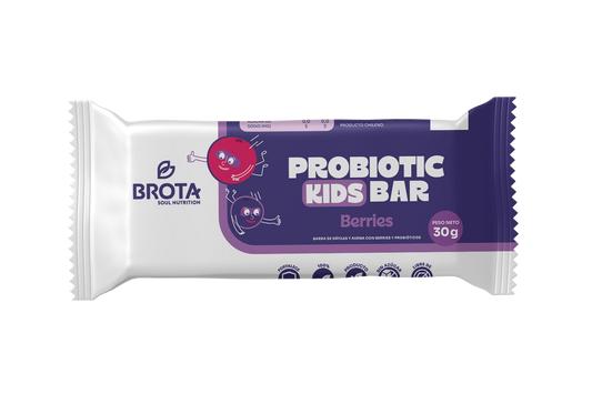 Box of 5 Probiotic Kids Bars, Berry Flavor