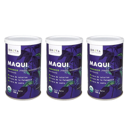 Maqui En Polvo 100 G Brota (pack 3 Unidades)