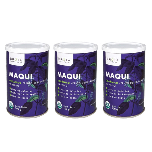 PREVENTA EXCLUSIVA: Maqui En Polvo 100 G Brota (pack 3 Unidades)