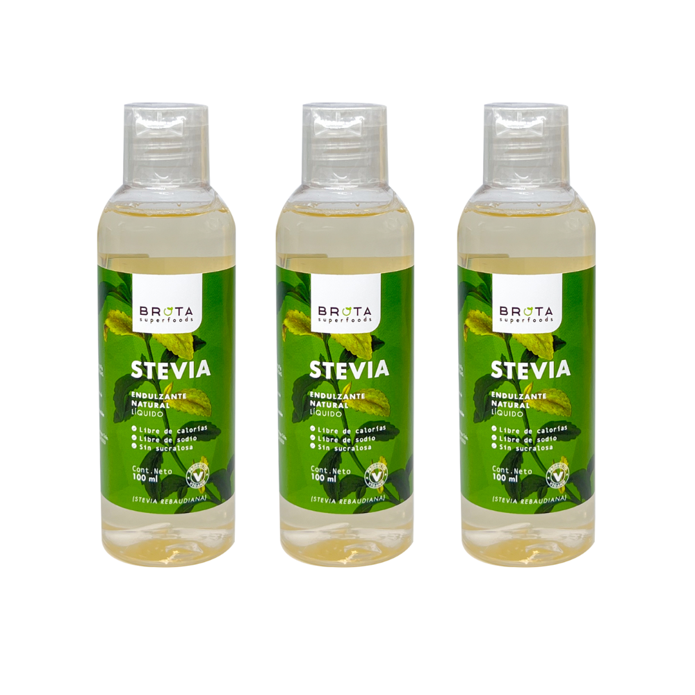 Stevia Líquida Pura 100 ml (Pack 3 unidades)