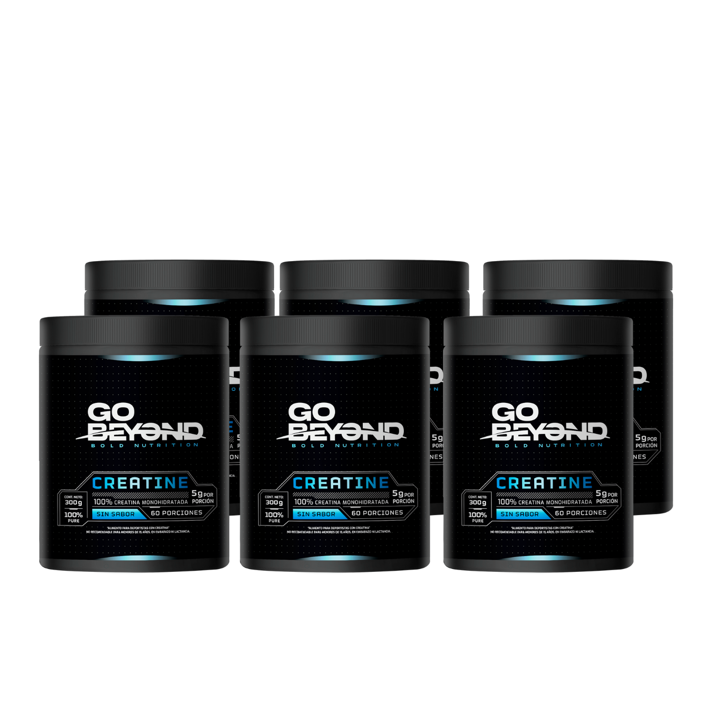 Pack 6 Creatinas 300g Go Beyond