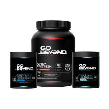 Pack Full Performance: WP Chocolate + Creatina  + Colágeno Go Beyond