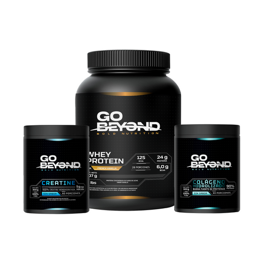 Pack Full Performance: WP vainilla + Creatina + Colágeno Go Beyond