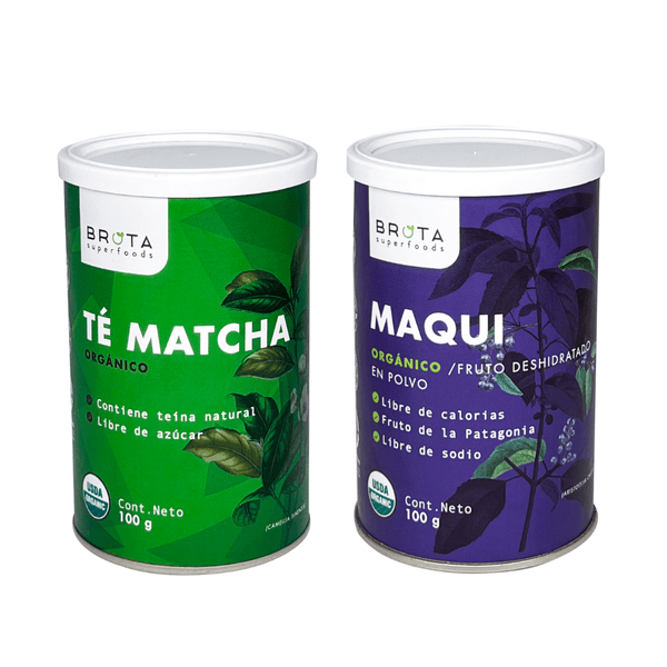 Pack Té Matcha orgánico + Maqui orgánico