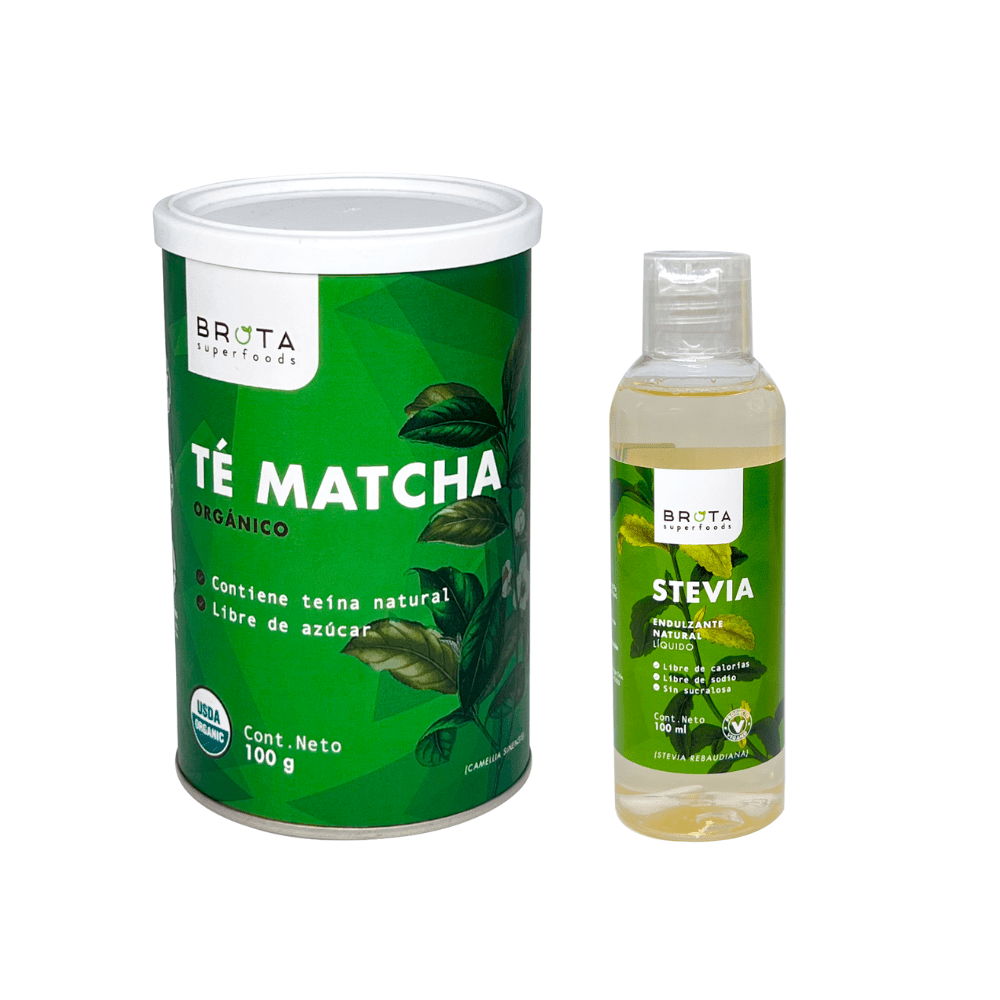 Pack Té Matcha orgánico + Stevía liquida