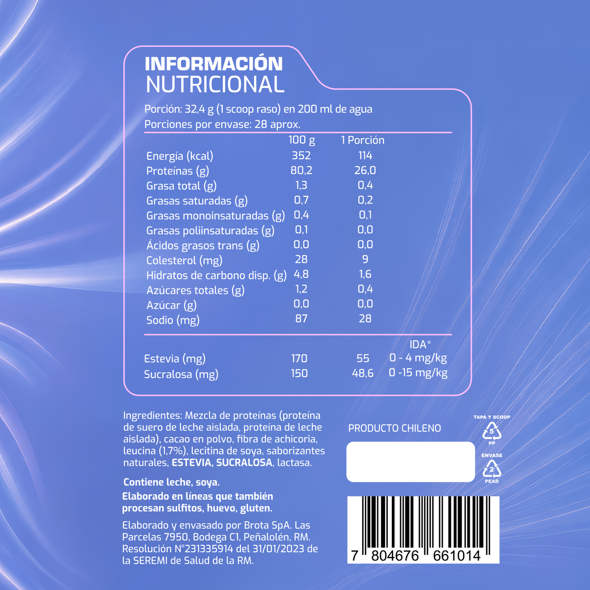 Brota - Go Beyond - ISO Prime Proteína Chocolate - 907 G