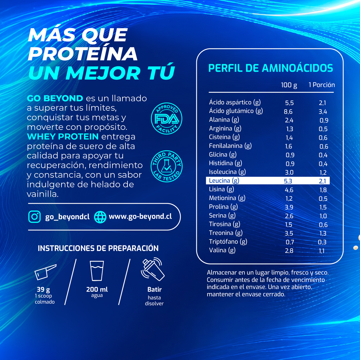 Brota - Go Beyond - WP Vanilla Ice Cream - 975 g - En Polvo