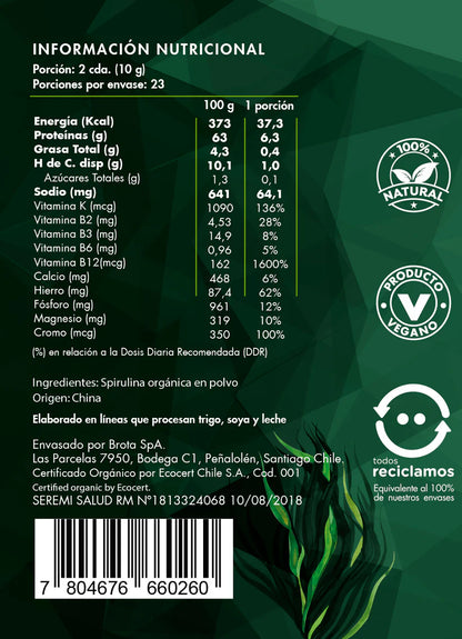 Spirulina Sprouts Powder 230g (3-pack)