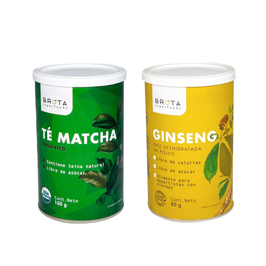Pack Té Matcha 100g + Ginseng en Polvo 80 g