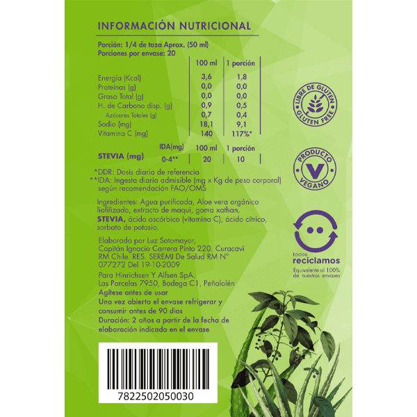 AloeMaqui 1 lt. aloe vera en gel + maqui