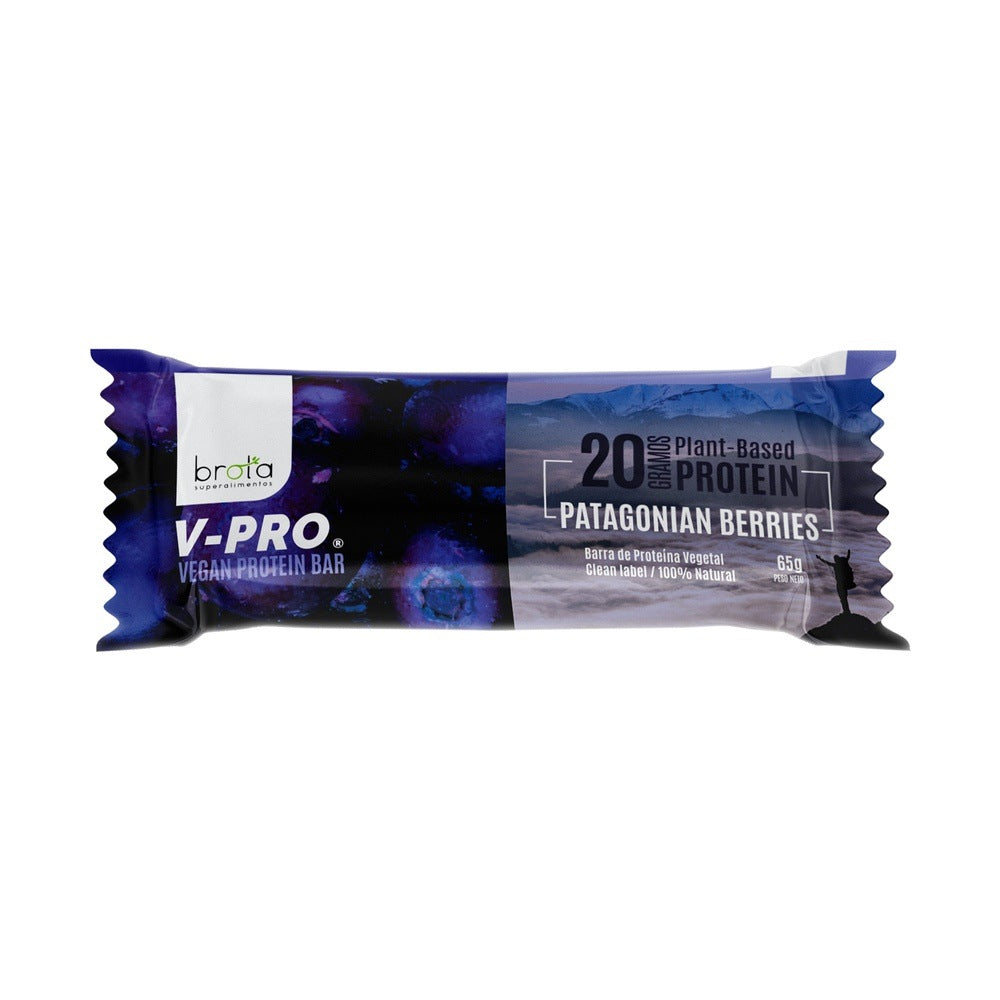 Barrita de proteína vegana Patagonian Berries 65 g Brota