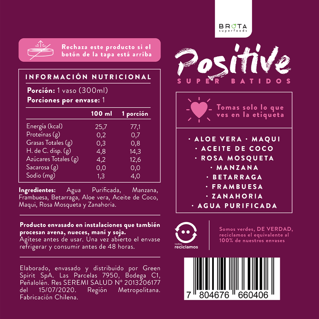 Superbatido Beauty 300 ml Positive