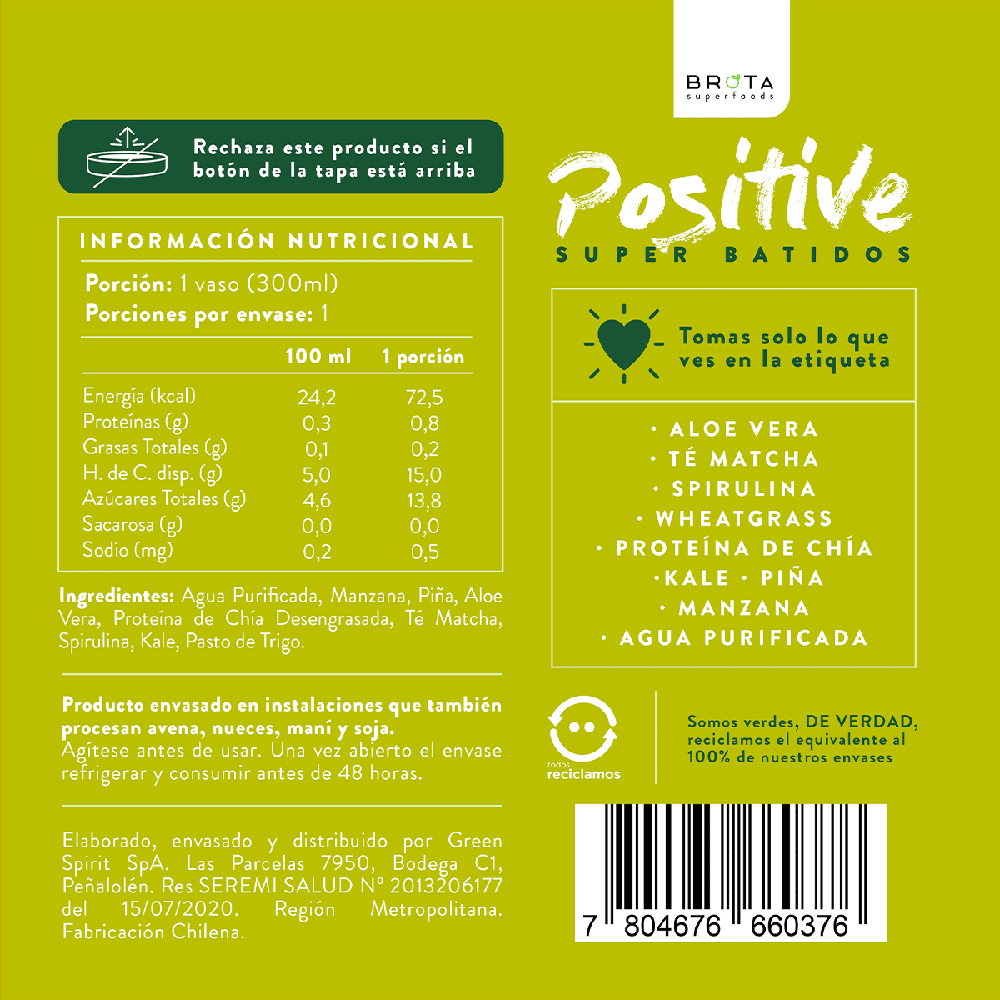 12x Pack Positive Superbatido Mix 300 ml