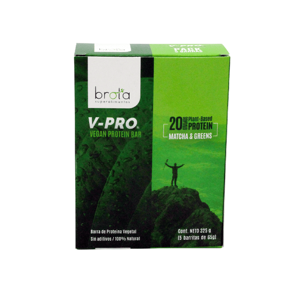 Caja 5 barritas V-PRO Matcha & Greens 325g
