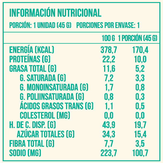 Barrita de proteína BE REAL Coco Nuts 45 g